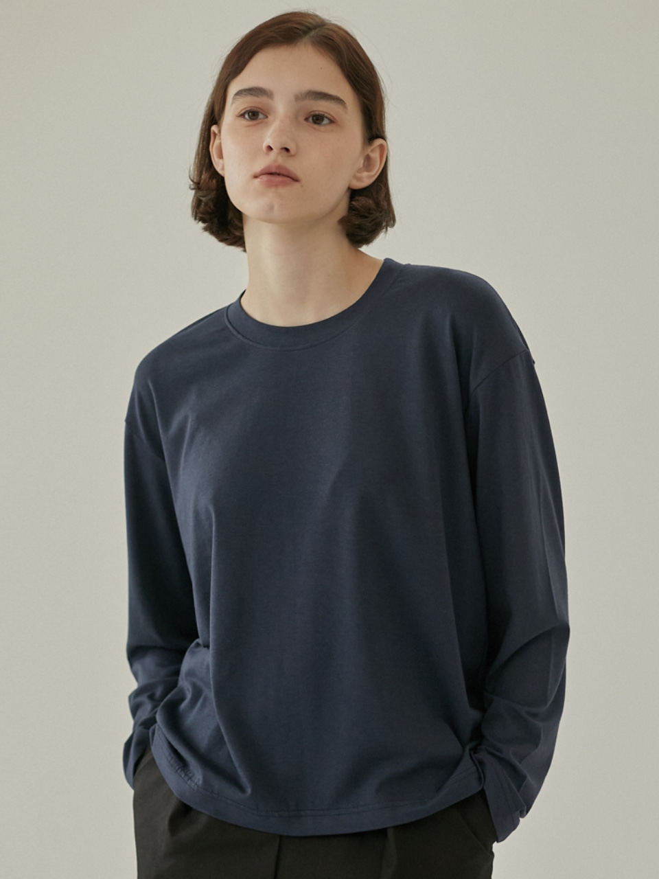 Soft Modal T-shirt - Navy